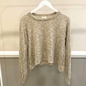 PST Cropped Long Sleeve Sweater Size XS